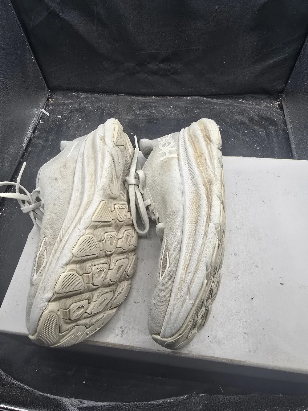 Hoka One One Men's White‎ Athletic Running Shoes